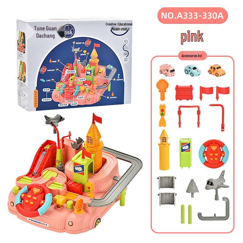 Kids' Adventure Track: Interactive Sliding Car Toy for Ages 1-3