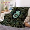 3D Evil Eye Turkey Blue Nazar Eye of Horus Cobertores de flanela macia, cobertor confortável para camas de piquenique, sofá, quarto
