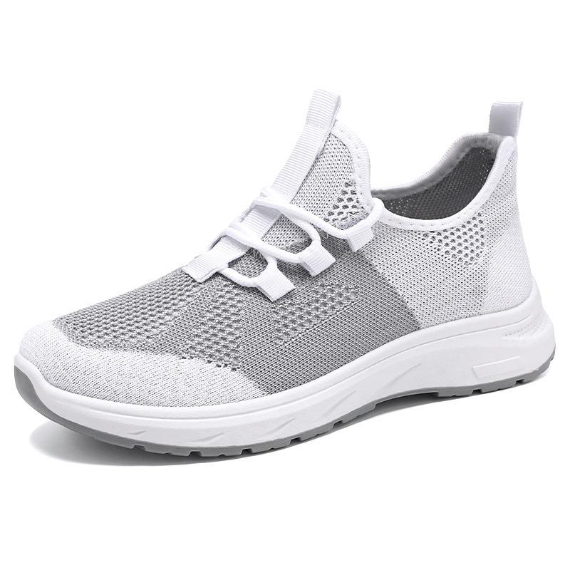 Shoes Women's Versatile New Breathable Single Shoes Mesh Shoes Fly-woven Soft-soled Running Shoes Fashion Casual Sports Shoes