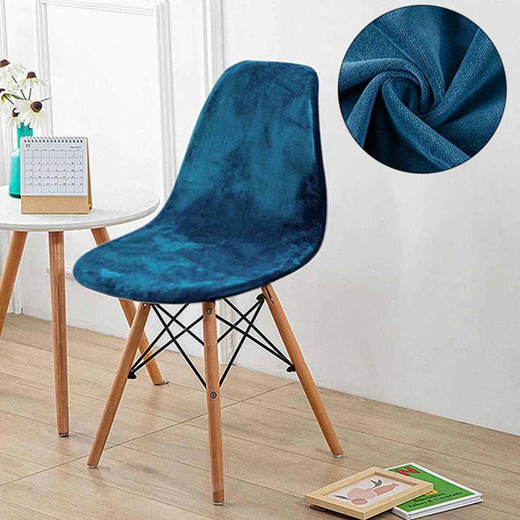 Dining Room Shell Seat Cover Armless Chair Cover for Dining Chairs Banquet Restaurant Elastic Chair Slipcover Case Housse Chaise