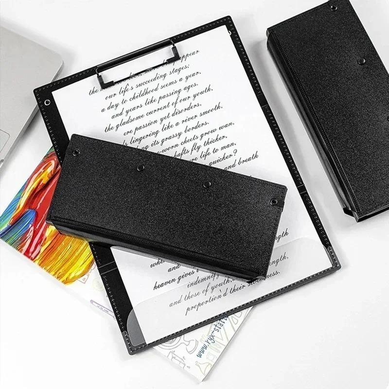 Three Fold A4 Portable Lightweight File Folder Office School Supplies Storage Drawing Paper Document Nurse Clipboard File Folder