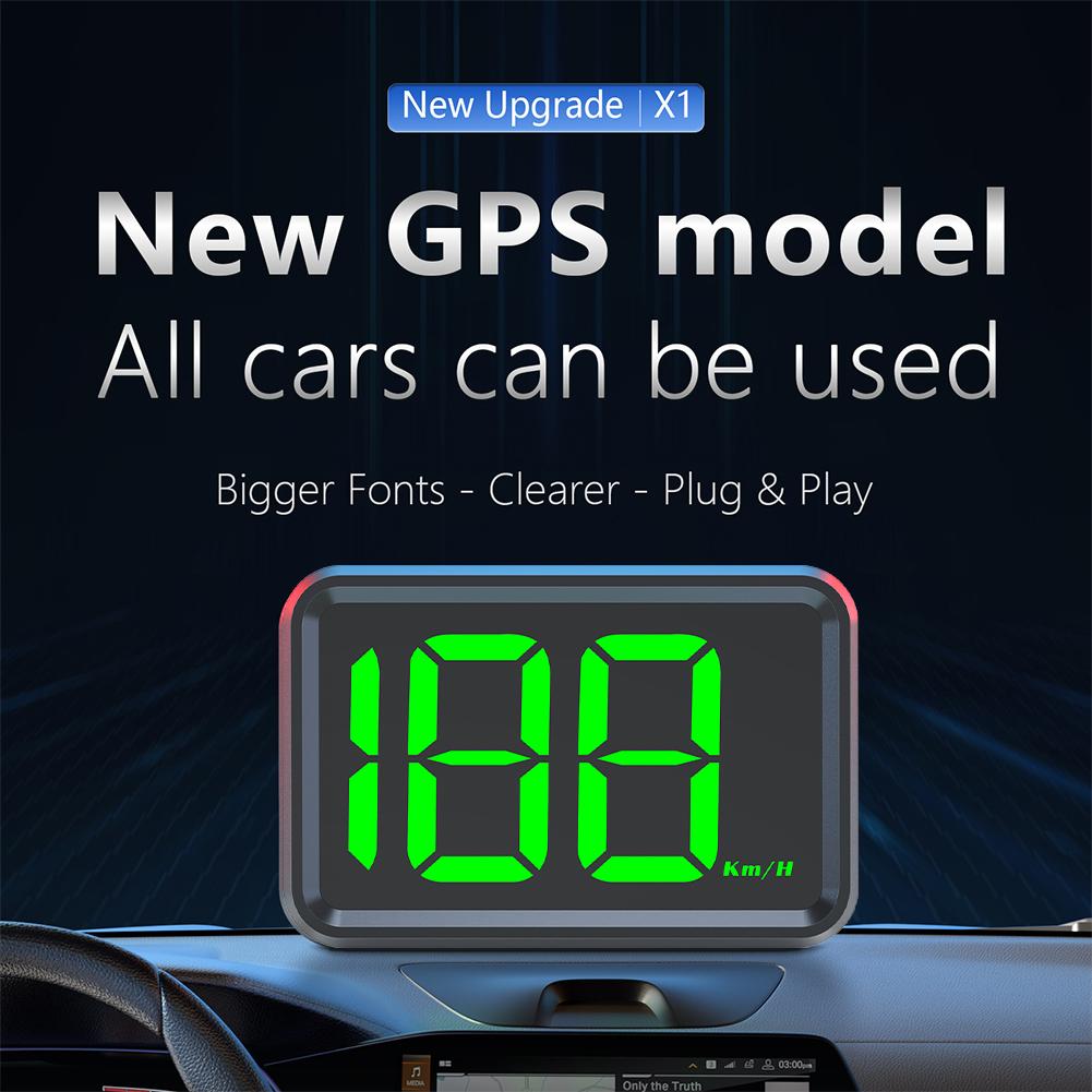 GPS KMH MPH HUD Digital Speedometer Big Font Speed Digital Speed Meter Gauge for Car Golf Cart Bus Boat