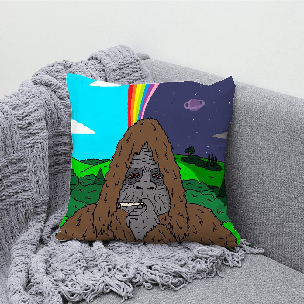 Sassy the Sasquatch Pillow Case Soft Cushion Cases for Farmhouse Sofa Decor Home Decorations and Protector Pillow Case