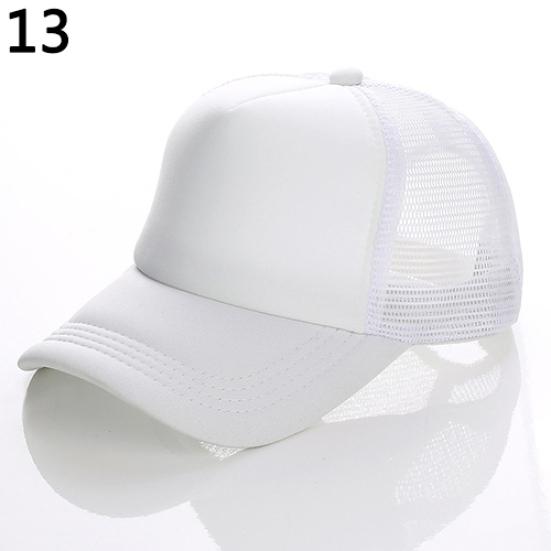 Unisex attraktiv baseballcap Trucker Mesh Blank Visir Justerbar Solhatt