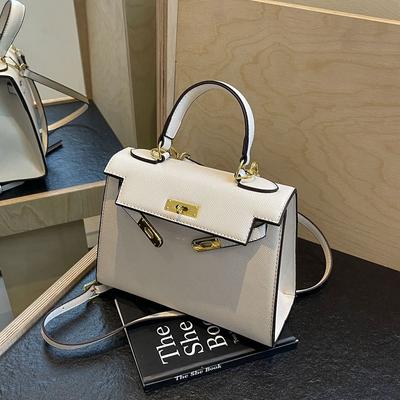 New High-end Cross Pattern Temperament Portable Shoulder Oblique Span Trendy Women's Bag