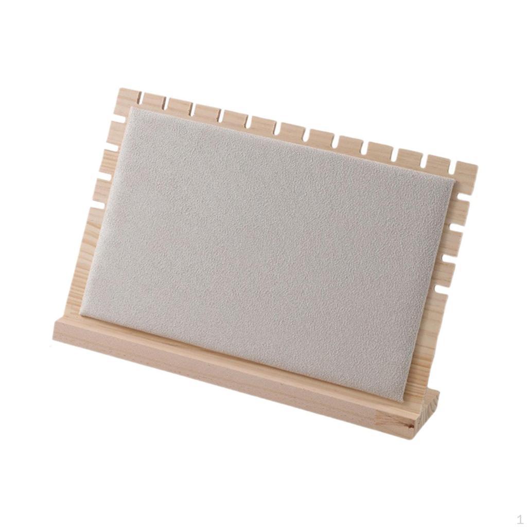 Elegant Wooden Necklace Display Stand Jewelry Organizer for Home Decor