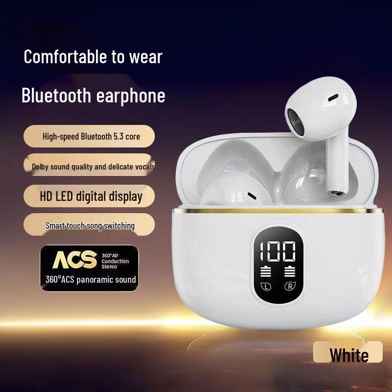 

X87 Noise Cancelling Bluetooth Sports Earbuds: Comfortable, Semi-In-Ear Design, Hi-Fi Sound, Long Battery Life, Digital Power Display.