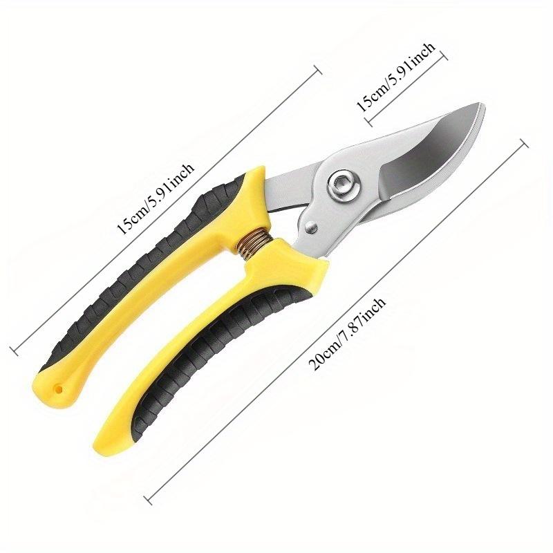 3Cr14 Multi-Functional Pruning Shears - Heavy Duty Branch Cutter for Thick Branches, Fruit Garden Horticultural Tools Anti-Slip