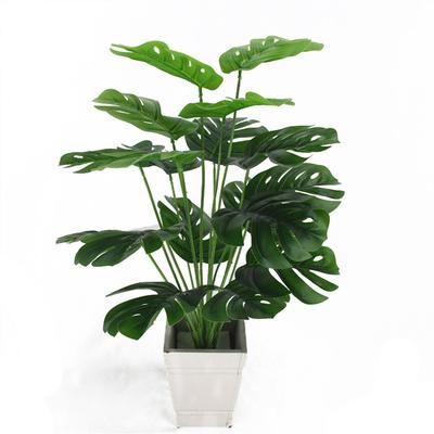 1 Bouquet Wedding Supply Home Decoration Landscape Simulation Grass Artificial Turtle Leaves Lifelike Palm Tropical Plants
