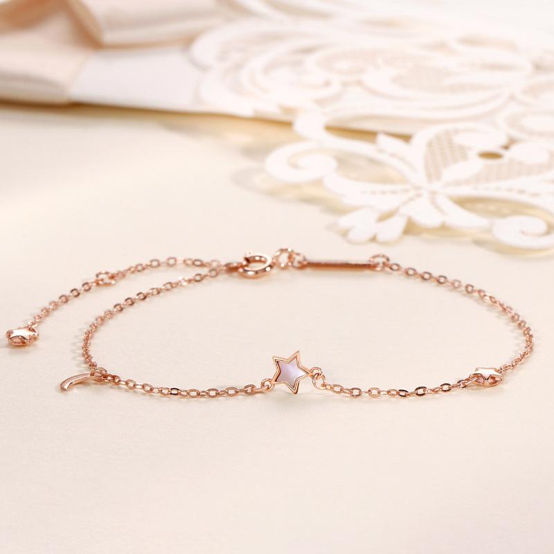 Star Moon Bracelet Women's Niche Exquisite Temperament Versatile Star Moon Ins Fashion Accessories Hand Accessories