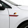 A Pair Of Metal National Flag Color Car Decoration Stickers For MINI VW, Peugeot, Fiat Car Fender Modification Accessories Zf7