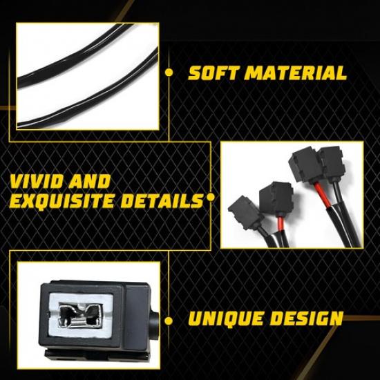 H11 To H1 Conversion Wire Two Harness Head Light High Low Adapter Socket Plug K