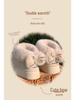 Women's and Men's Winter Non-Slip Thick-Soled Height-Boosting Fur-Trimmed Bowknot Plush Cotton Snow Boots