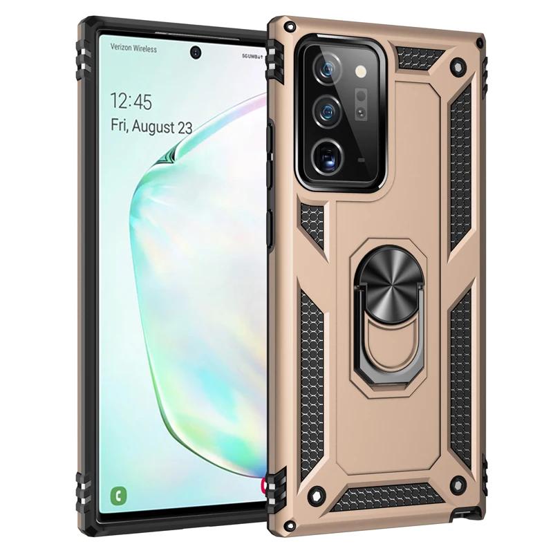 Shockproof Armor Bumper Case for Samsung Galaxy A54 A55 A14 A15 A25 A34 A23 Note 20 S24 Ultra S23 S22 S21 Metal Ring Back Cover