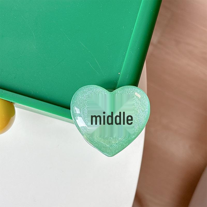 Glitter Heart Airbag Mobile Phone Holder with Magnetic Suction