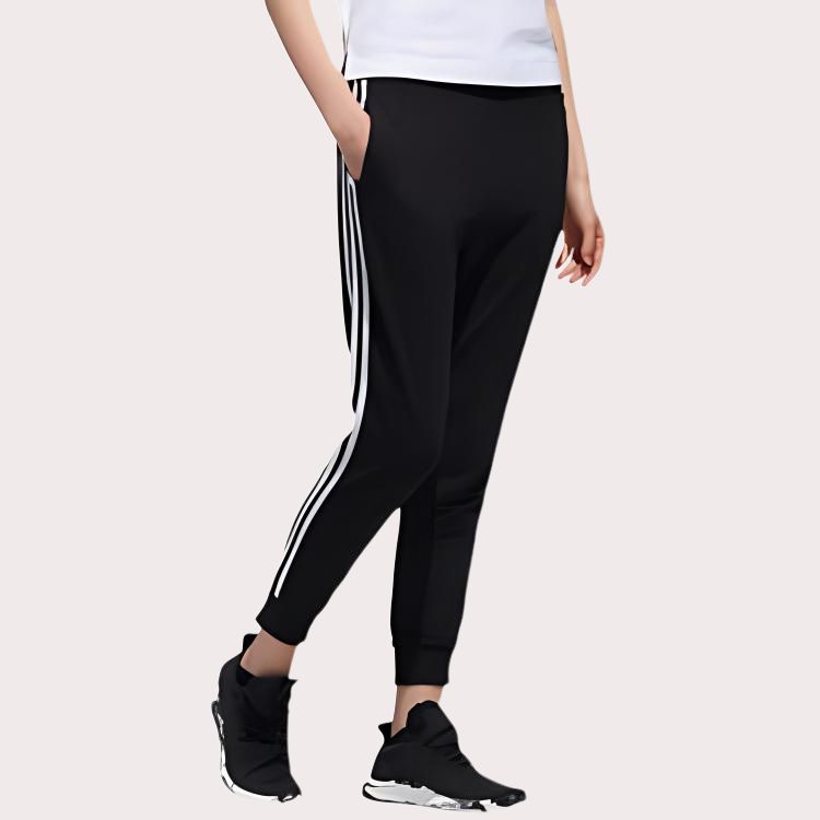 Adidas Comfort 3 Cuffed Knit Joggers Women Bottoms Black DW4604