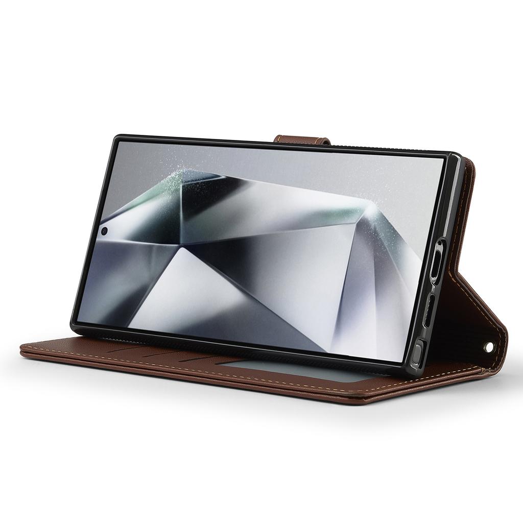 LC.IMEEKE L2 Series for Samsung Galaxy S24 Ultra Case PU Leather Wallet Detachable Magnetic Phone Cover