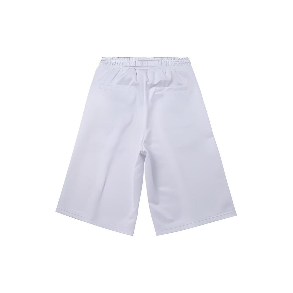 Li Ning China  Series Logo Print Side Stripe Big Pocket Casual Shorts Women Shorts White AKLQ186-2