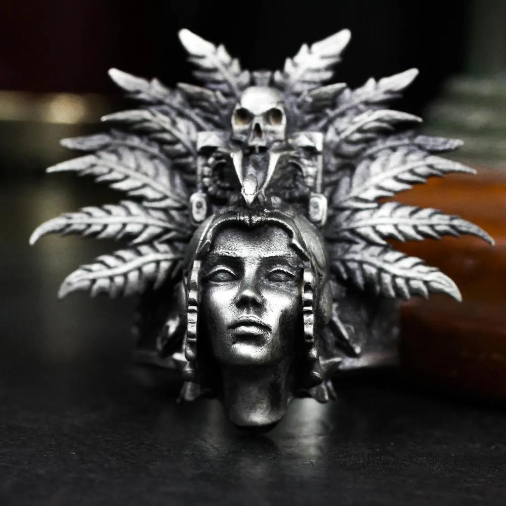 Priestess Retro Priest Men and Women Indian Culture Festival Gift Ring