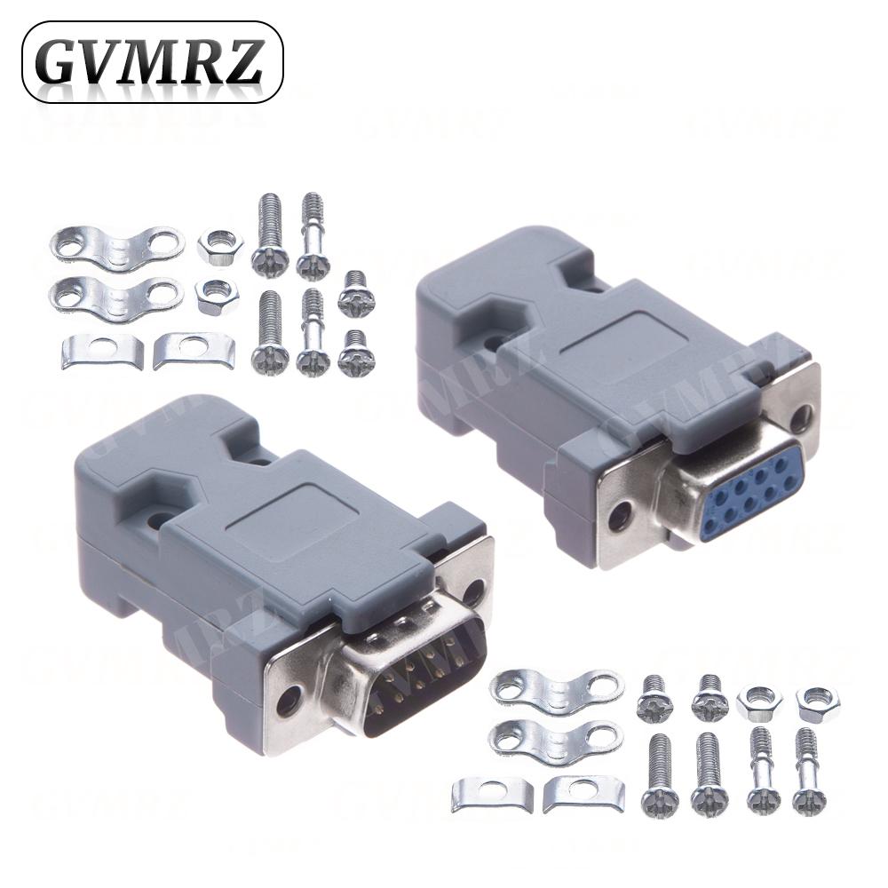 2Set DB9 Adapter Connector Core DB15 DB25 DB37 RS232 Serial COM Plug Connectors Hole/Pin Female Male Port Socket D Sub DP9