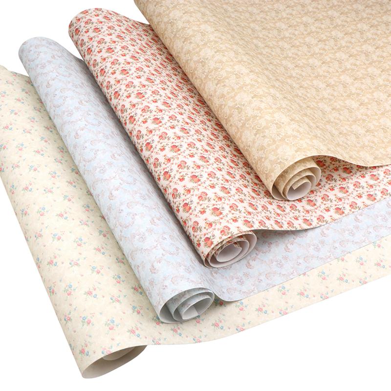 1 Meter 1/12 Dollhouse Printed Wall Paper Floor Covering Doll Home Background Sticker Decor Micro Scene Construction Props