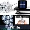 LED Solar Crystal Globe String Lights Outdoor Waterproof Fairy Light Christmas Halloween Party Decor for Garden Patio Balcony
