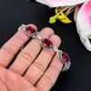 Mozambique Garnet Gemstone Handmade 925 Sterling Silver Bracelet 7-8" KG-210