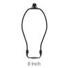 Black Lampshade Harp Holder Bracket with Finial Cap, Anti-Rust Lamp Parts for Table and Floor Lamp