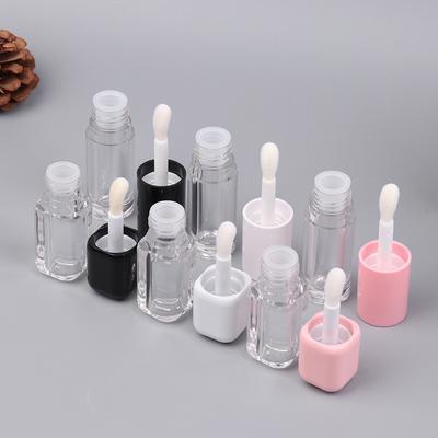 Tubos Vacíos Transparentes de 6 ml para Brillo de Labios Cepillo Grande Plástico Tubo para Bálsamo Labial Lápiz Labial Mini Muestra Contenedor Cosmético Frasco de Muestra