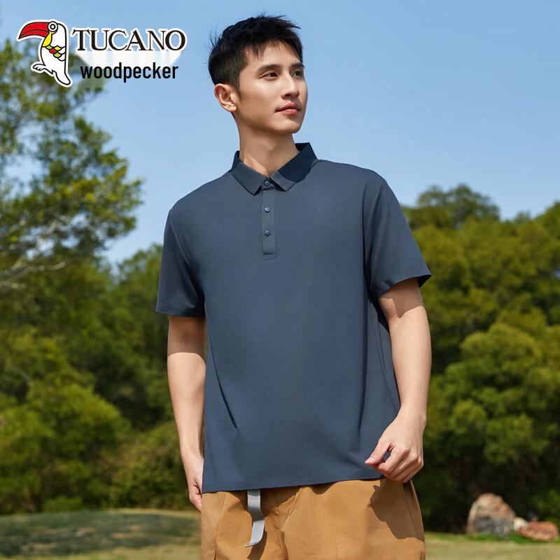 TUCANO Men s Quick-Dry Business Casual Polo Shirt M