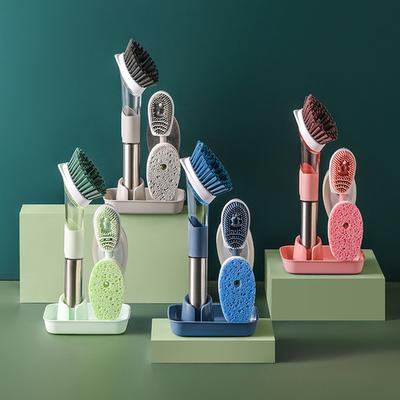 Pot-washing Brush Storage Pot-washing Brush Kitchen Utensils Cleaning Tools Household Does Not Hurt Pot Can Add Liquid Brush