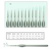 Detail Paint Brush Set 11Pcs Ergonomic Grip Miniature Brush for Fine Detailing and Acrylic Watercolor Oil Face Painting