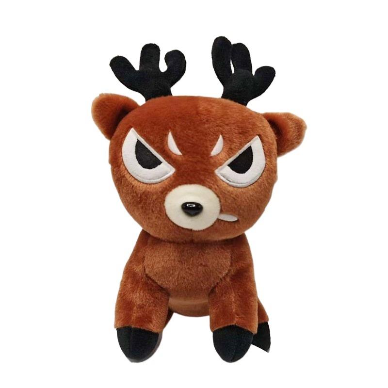New Plush Game Merchandise Brown Stand And Sit Elk Deer White Owl Stuffed Doll Pillow For Kid Gifts