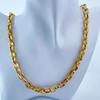 Men's European & American Style Chunky Necklace, Titanium Stainless Steel Flat Link Chain