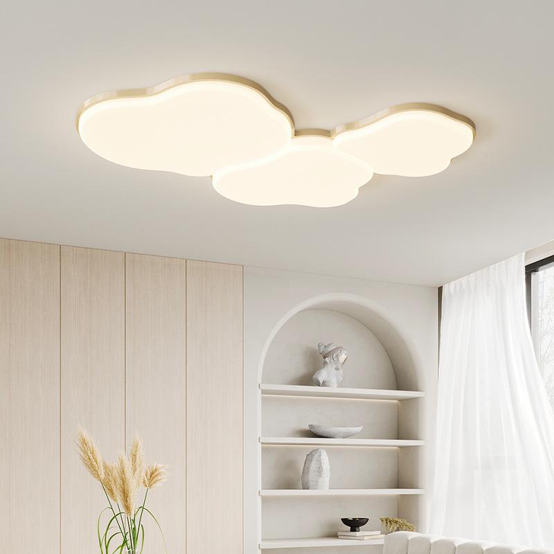 Cream Style Modern Minimalist Full Spectrum Ceiling Light for Eye-Protection In Children's Room and Master Bedroom