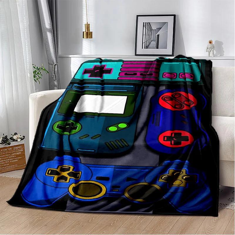 Game Boy GamePad Retro Games Console Blanket,Soft Throw Blanket for Home Bedroom Bed Sofa Picnic Travel Office Cover Blanket Kid