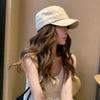 Retro Cotton-Linen Breathable Flat-Top Hat Vintage-Style Riding Cap Fashionable Duckbill Cap For Women Flatters The Face Shape