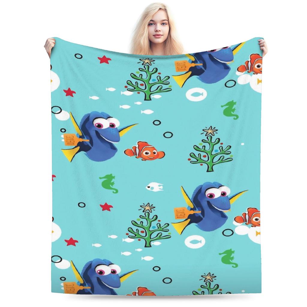 Фланелевое одеяло Finding Nemos Dorys Bruce Squirt Crush  Забавные пледы для дома 200x150 см Покрывало