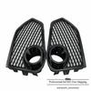Pack Of 2 Front Open Mesh Fog Light Lamp Covers For Honda Civic Type R