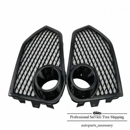 Pack Of 2 Front Open Mesh Fog Light Lamp Covers For Honda Civic Type R