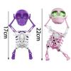 with Music Dancing and Swinging 3D Skull Toy with Lights Wind Up Skeletons New Dancing Skeleton