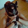 Female Role Playing Sexy Cat Ear Leather Mask Fetish Halloween Party Makeup Ball Fancy Eye Mask Mask