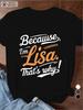 Lisa Women's Short-Sleeve T-Shirt, Size S, Loose Fit. Please Refer To the Size Chart