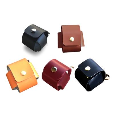 Bolsa de Armazenamento de Bolas de Golfe em Couro PU Recipiente Pequeno Portátil para Bolas Bolsa de Armazenamento de Acessórios de Golfe Estojo com Gancho Durável