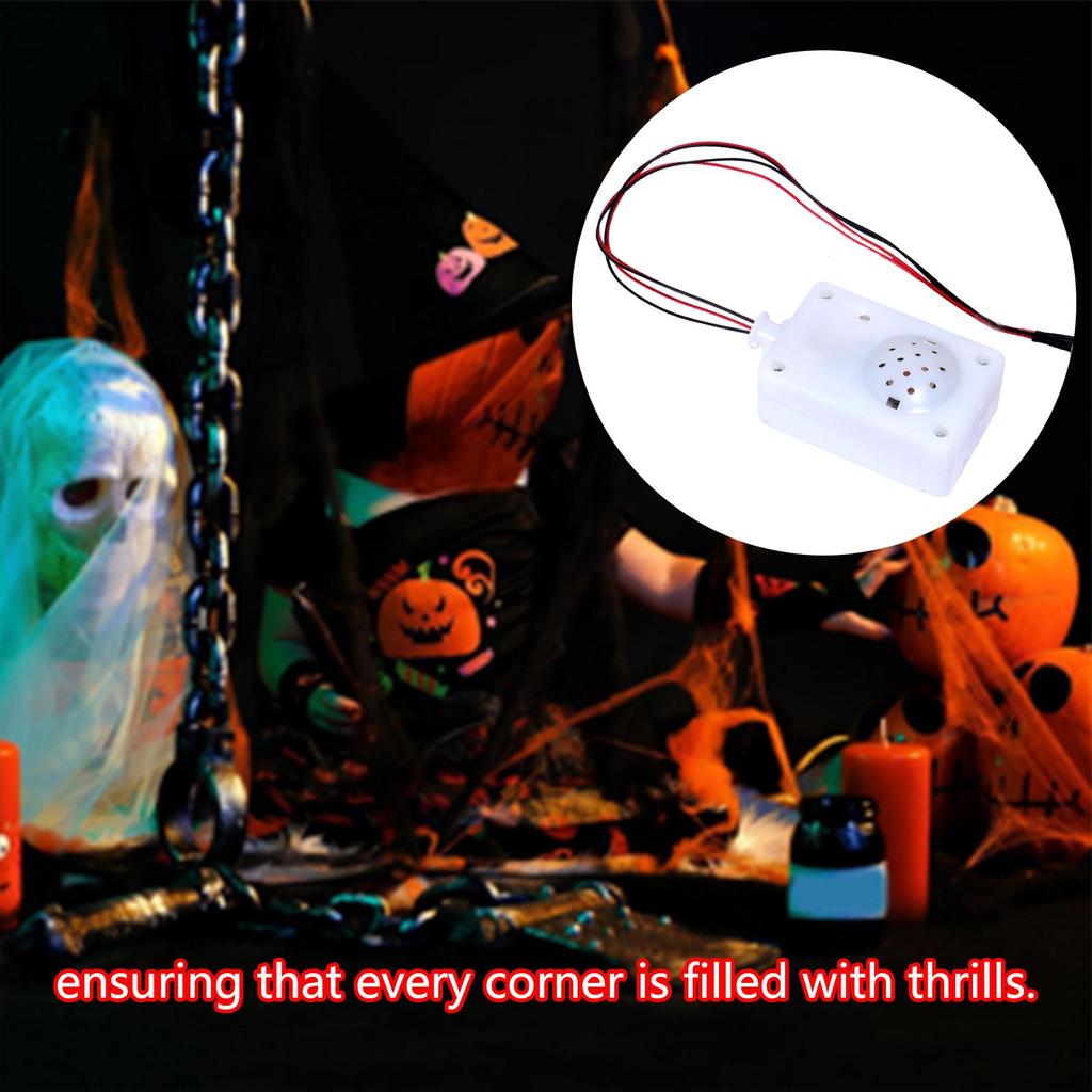 Halloween Sound Sensor Scream Speaker Horror Screaming Tricky Voice-activated Props Scary Sound Sensor Tools With Led Light