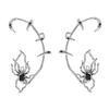 Alloy Punk Spider Claws Zircon Cuff Earrings No Perforation Climber Ear Clip