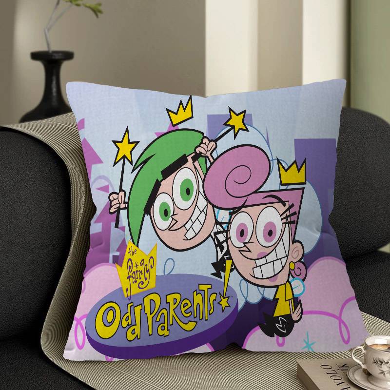 Cartoon The Fairly OddParents Pillow Gift Home Office Decoration Bedroom Sofa Car Cushion Cover Case 45x45