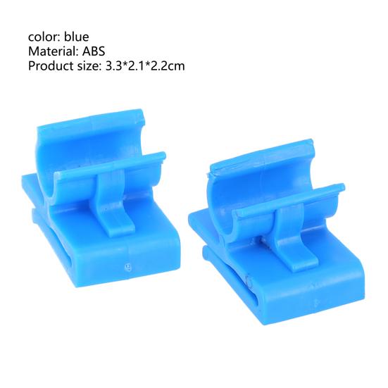 2Pcs Glove Box Clip Easy Installation Scratch-resistant Blue Lower Glove Box Bump Stop
