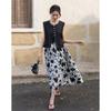 Demana Elegant Summer Camisole Dress & Vest Set