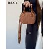 Autumn Winter Retro Flannel Pillow Portable Shoulder Messenger Bag